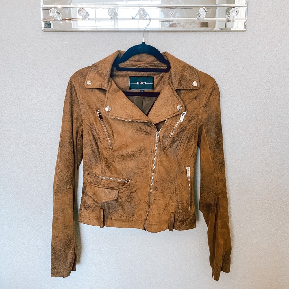 Brown Suede/Leather Jacket